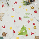 200 Pcs Christmas Confetti Decorations For Table, Xmas Trees Bulb Sequins Glitter Red Gold Sliver Table Confetti Reindeer Sleigh Paper Confetti For Christmas Party Decorations New Year Favors