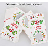 48Pcs Christmas Scratch Off Party Game Cards - Xmas Holiday Games Supplies Activity