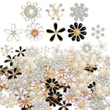 80 Pieces Rhinestone Buttons Embellishments Buttons Faux Pearl Buttons