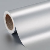 Mini Wrapping Paper Roll-46.8 Sqft. Matte Silver Solid Color For Birthday, Christmas, Wedding, Baby Shower, Holiday, Bridal Shower-17In X 33Ft