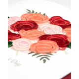 Handmade Quilled Valentine'S Day Bouquet Greeting Card – 6X6 Inch Blank Card With Envelope – Fair Trade Verified – Unique Paper Art Keepsake For A Loved One