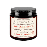 Scented Candle Valentine'S Day Gifts For Her Him Couples Natural Lavender Aromatherapy Smokeless Long Lasting Soy Wax Candle 100G3.5Oz Jar