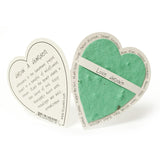 Bloomin Mini Sage Green Heart-Shaped Seed Paper Enclosure Cards 9 Card Set - Perfect For Valentine'S Day, Mother'S Day And Wedding Anniversaries! Size: 2.25 X 2.25 By Bloomin