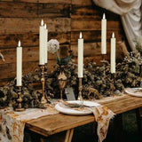 24 Pcs Flameless Led Taper Candle Battery Operated Flickering Led Candle With Warm Light For Church Valentines,Wedding, Halloween, Christmas, Battery Not Included