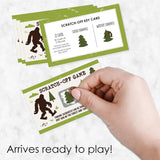 Big Dot of Happiness Sasquatch Crossing - Bigfoot Party or Birthday Party Game Scratch Off Cards - 22 Count