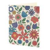 Blank Inside Greeting Card 5X7" With Envelope & Wax Seal – Watercolor Flower Design- Doubel Sided Design – All Occasion Card By – Birthday, Mother’S Day, Thank You, Thinking Of You, Etc.