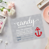 Nautical Baby Shower Collection, Candy Guessing Game Cards, 30-Pack