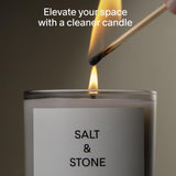 Scented Candle For Women & Men | Hand-Poured, Aromatic & Fragrant | Coconut & Soy Blend Wax | 100% Cotton Wick | Long-Lasting 50 Hour Burn Time (8.5 Oz) (Santal & Vetiver)