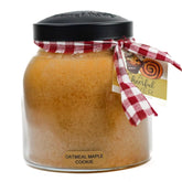 A Cheerful Giver - Oatmeal Maple - 34oz Papa Scented Candle Jar with Lid - Keepers of The Light - 155 Hours of Burn Time, Gift for Women, Orange