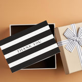 24Pcs Thank You Cards Set, 4.2 X 6.2 Inch Polka Dot And Stripe Style Thank You Cards With Envelopes, Stickers