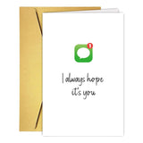Long Distance Valentines Day Card Gift For Boyfriend Girlfriend Husband Wife Partner, Cute Anniversary Love Card For Him Her, Messages From You Cards, Long Distance Miss You Gift, Romantic Miss You Cards - Hope Is You