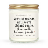 Best Friend Birthday Gifts For Women - 7Oz Handmade Lavender Soy Wax Candle, Galentines Day Gifts For Women Female, Friendship Candle For Bestie, Bff, Soul Sister