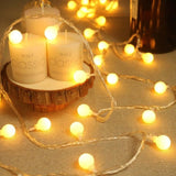 Globe Usb String Lights, 20Ft 40 Led Globe Usb Powered Fairy Lights Warm White For Party Birthday Christmas Home Decorat