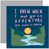 Old English Co. Adventure With You Card - Anniversary Card For Boyfriend, Girlfriend, Wife, Husband, Partner | Valentine'S Day | Blank Inside & Envelope Included