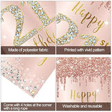 Happy 21St Birthday Door Banner Backdrop Decorations For Women, Pink R