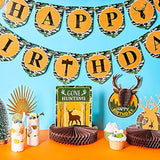 16 Pcs Hunting Birthday Party Decorations Camo Deer Hunting Birthday Decorations Include Banner Deer Table Centerpiece Honeycomb For Party Supplies