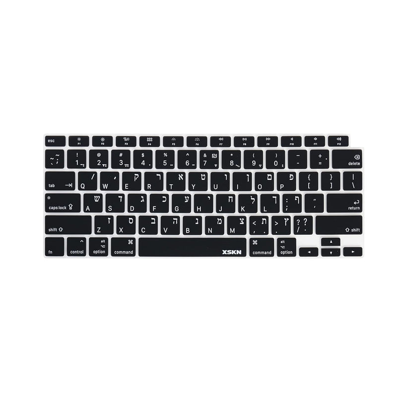 XSKN Israel Hebrew English Language Silicone Keyboard Cover Skin Compatible wi