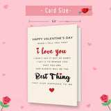 Funny Valentines Day Card For Husband Wife Boyfriend Girlfriend Fiance Fiancee?Romantic Valentines Day Gifts For Him Her?Best Thing Ever V-Day Cards For Significant Other