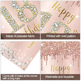 Happy 18Th Birthday Door Banner Backdrop Decorations For Girls, Pink R
