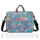 15.6-Inch Laptop Shoulder Carrying Bag Case Sleeve For 14" 15" 15.6 Inch Macbook/Notebook/Ultrabook/Chromebook, Mermaid Scale (Colorful)