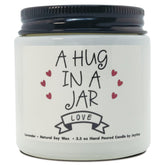 A Hug In A Jar - Lavender Scented Candles, Love You, Thinking Of You Gifts For Women Friends, Girlfriend, Boyfriend, Mom, Sisters, Birthday, Get Well, Sympathy, Christmas Gifts
