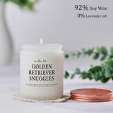 Funny Gift For Dog Owner Golden Retriever Lovers - Mother’S Day Gifts For Dog Mom Or Dad Owner Birthday, New Pet Parent Candle Gift