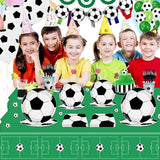 Soccer Party Plates and Napkins Set: Serves 24