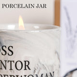 Boss Lady Candle - Boss Appreciation Gift For Women, Superwoman Mentor Manager Christmas Birthday Gifts, Office Decor 6Oz