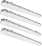 4 Pack 4FT LED Vapor Tight Lights 40W 32W 24W Adjustable 4800LM 5000K Dimmable Fixtures
