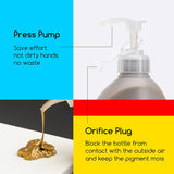 Metallic Gold Acrylic Paint: 1 L /33.8 Oz Liquid Paint With Pump Lid - Gold Art Paints For Canvas, Crafts, Studio, School, Wall & Poured Paintings