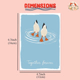 Together Forever Valentine'S Day Anniversary Adult Love Card Gift For Her Him Wife Husband Girlfriend Boyfriend Fiancee Fiance Best Friend - Size 6.3"X4.7" Blank Inside With Kraft Envelope
