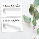 50 Advice And Wishes Cards For The Parents-To-Be -New Parent Advice Cards For Baby Shower Game Activities Ideas, Fun Baby Shower Game Simple New Mom And Dad Large Keepsake,4 X 6 Inches.