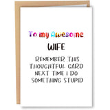 Funny Valentine'S Day For Wife, Birthday Card For Wife,Hilarious Mothers Day Cards For Wife From Husband, Humorous Wedding Anniversary Cards From Husband, Humor Birthday Card Gifts For Her