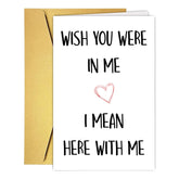 Funny Long Distance Miss You Card For Husband Boyfriend, Humor Online Dating Valentines Day Card For Boyfriend Fiance Husband, Military Friendship Valentines Love You Cards