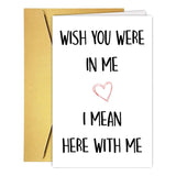 Funny Long Distance Miss You Card For Husband Boyfriend, Humor Online Dating Valentines Day Card For Boyfriend Fiance Husband, Military Friendship Valentines Love You Cards