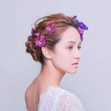 50Pcs Orchid Petals Artificial Orchid Flower Heads Faux Silk Phalaenopsis Butterfly Flower Heads For Diy Craft Home Wedding Party Decorations (50Pcs Purple)…