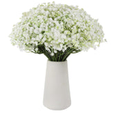 120 Pcs Gypsophila Artificial Flowers, 11.8 In White Delicate Faux Flowers Bouquet, Single Stem With 5 Forks, Wedding Decor, Party Decorations, Versatile Table Centerpieces