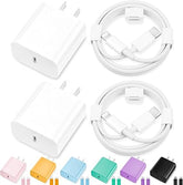 2 Pack 20W USB C Fast Charger with 10FT & 6FT MFi Certified Lightning Cable for iPhone 14 13 12 11 iPad