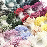 1000 Pcs Artificial Pearl Flower Stamen,Mini Double Heads Mix Color Flower Pistils, Jewelry Accessory, For Diy Scrapbooking Wedding Party Home Decoration (1800, Multicolor)