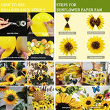 Sunflower Birthday Party Decoration Pack, 111 Pcs Baby Shower Party Su