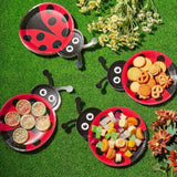 24 Pcs Ladybug Plates Party Paper Plates Ladybug Theme Party Decorations For Dinner Dessert Picnic Birthday Wedding