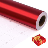 Red Wrapping Paper Roll 17 In X 33 Ft Solid Matte Red Metallic Wrapping Paper For Valentine'S Day Wedding Birthday Anniversaries Holiday