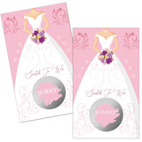 50 Pack Bouquet Wedding Dress Bridal Shower Scratch Off Game Cards For Country Wedding, Bridal Shower, Bridal Lottery Tickets, Wedding Shower Ideas, Bachelor Party Games, Baby Shower