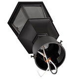 Design House Oak Creek Outdoor Post Light Fixture, Exterior Lamp Post Light, Black, Clear Glass, Includes Lamp Post, Cross Arm, 9.38 in W x 21.63 in H, 589853