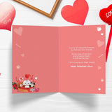 Cute Valentines Day Card To Dog Mom Dad, Funny Puppy Valentine'S Day Gift Ldeas, Happy Vday Greeting Card From Dog