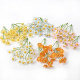 25 Bundles Mini Artificial Daisies Small Daisy Flowers Fake Spring Flowers Decorative Faux Flowers With Stems Home Decorations Multi