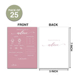 Baby Predictions And Advice Cards, 5" X 7" Minimalism Baby Shower Predictions Cards, Baby Shower Party Games & Activities Favors For Newparents - I08