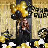New Year 2026 Decorations Party Supplies Banner Balloons Curtains Stars