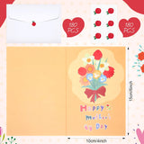 180 Pack Mother'S Day Card Assortment With 180 Envelopes And 180 Cute Stickers Floral Mother'S Day Greeting Cards Blank Inside For Birthday Supplies, 4 X 6 Inch, 12Designs