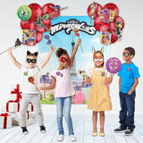 50 Pc Zag Heroez / Ladybug Themed Birthday Party Box Supplies, Backdrop & Props